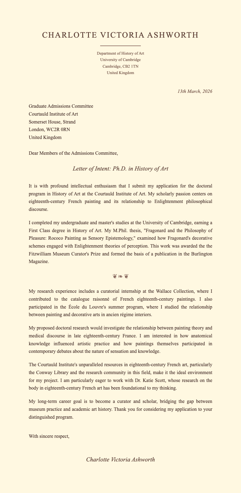 Cream parchment classic